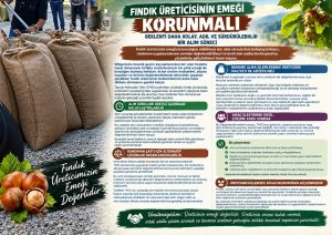 FINDIK ÜRETİCİSİNİN EMEĞİ KORUNMALI